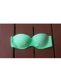 Victorias Secret Bandeau Bikini Top  Push Up Lime Green 