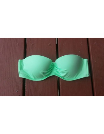 Victorias Secret Bandeau Bikini Top  Push Up Lime Green 