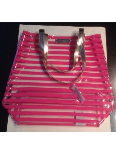 Сумка Victoria Secret's Pink Striped Jelly Tote