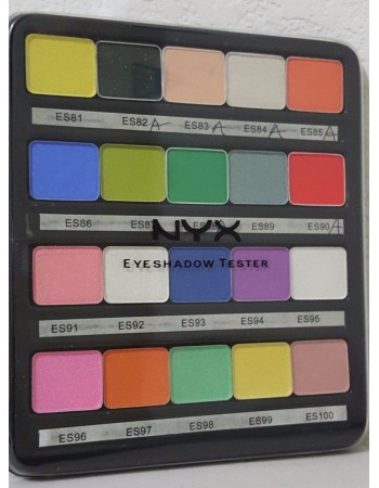 Палетка теней NYX 20 Color Eyeshadow Tester Palette ES81-ES100